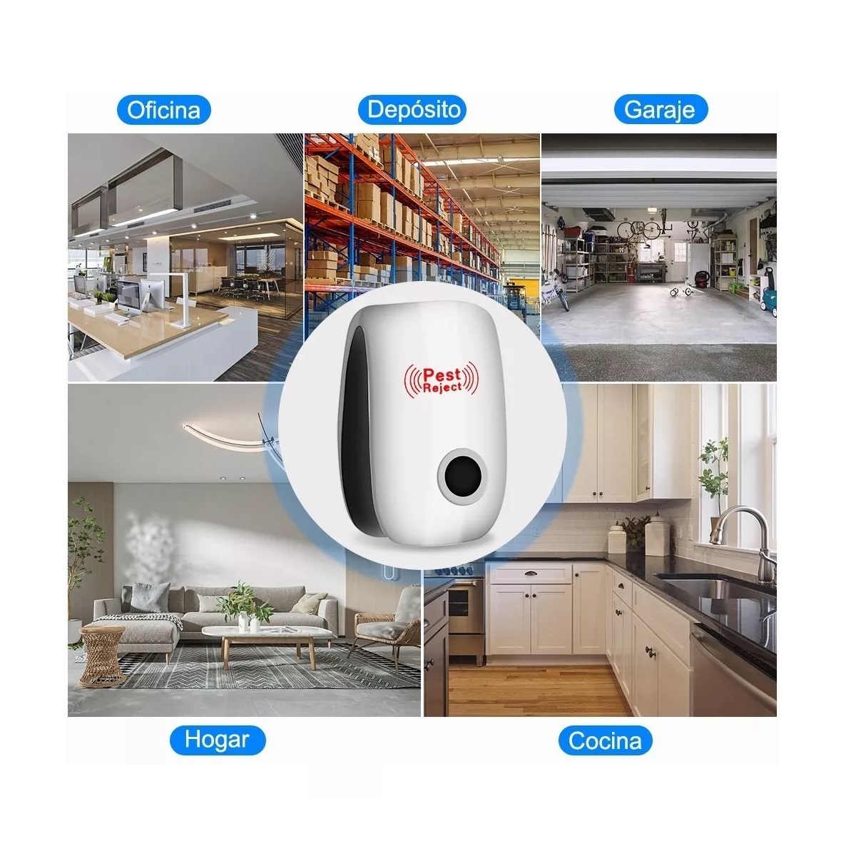 Repelente Ultrasónico De Mosquitos 4 Piezas Para El Hogar