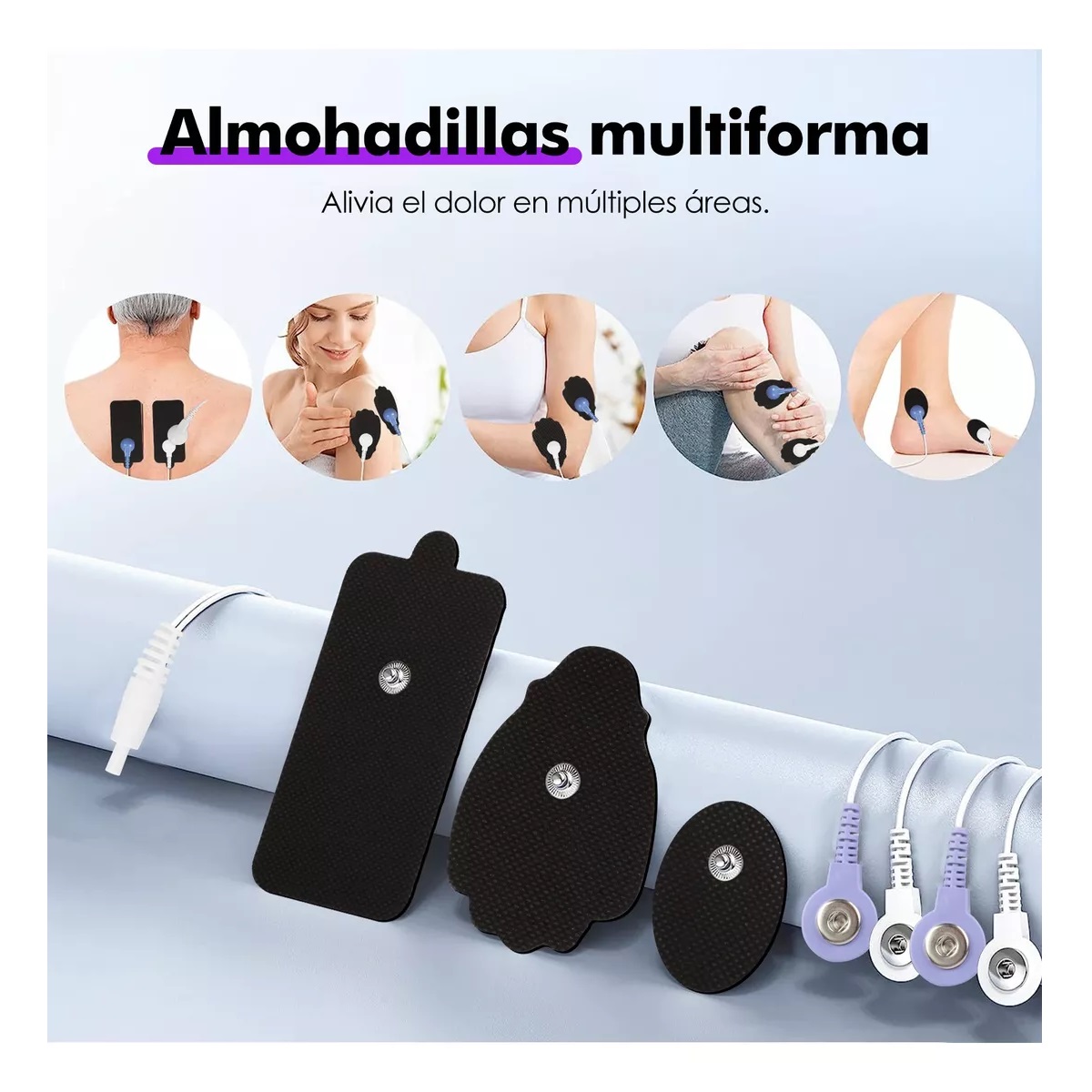 36 Modos Tens Ems Estimulador Muscular Masajeador De Pulso Negro