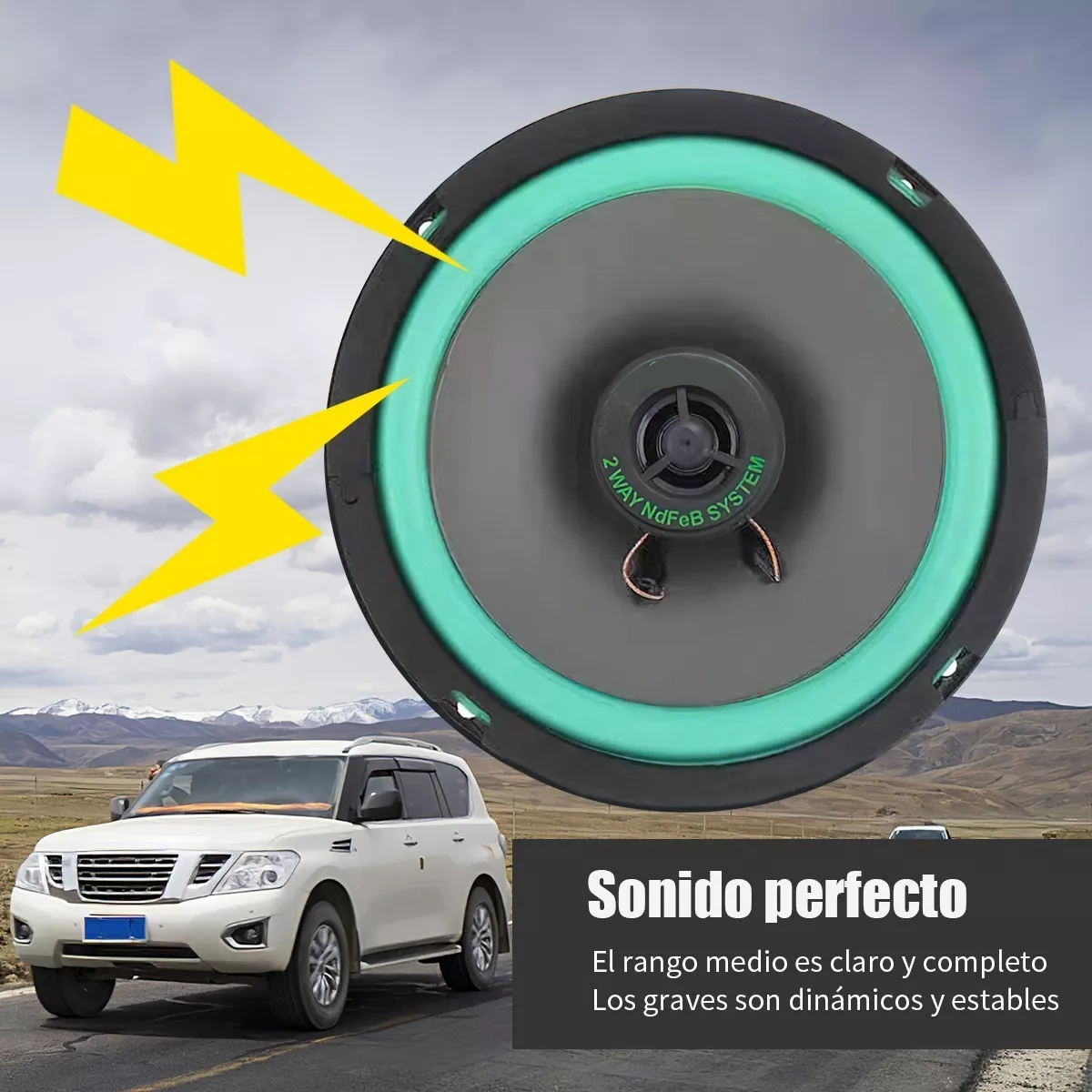 Bocinas Para Carros 6.5 Car Audio Coaxial Para Automóvil