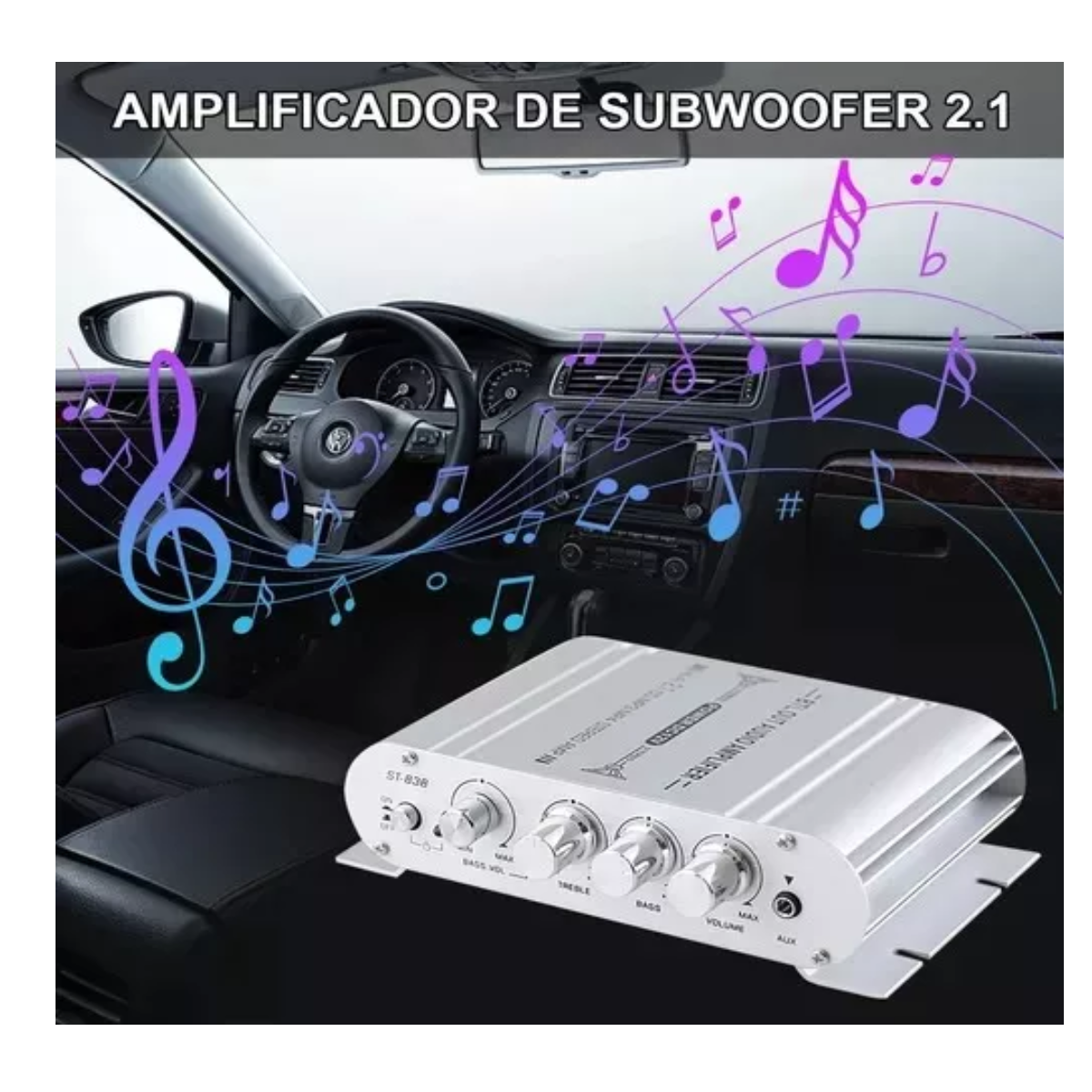 Amplificador 800w Para Auto Moto Casa Conexion Rca