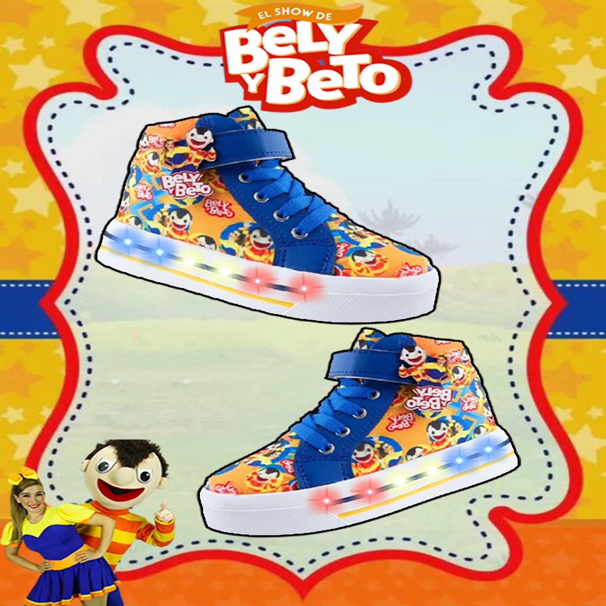Tenis Bota Infantil Bely Y Beto Luces Leds Cómodos 2026-abb.