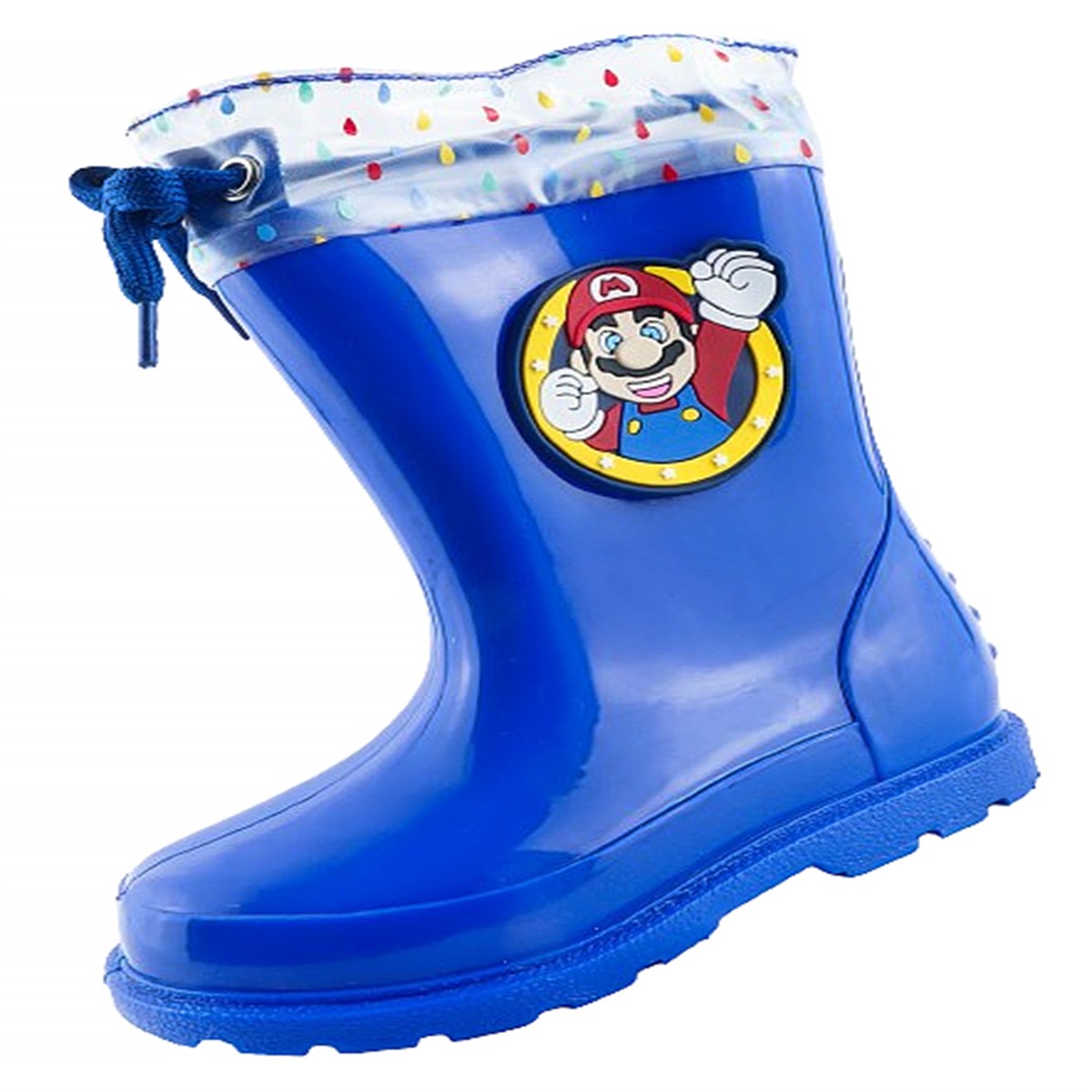 Botas Niño Lluvia Super Mario Bros Videojuego 612 Azul