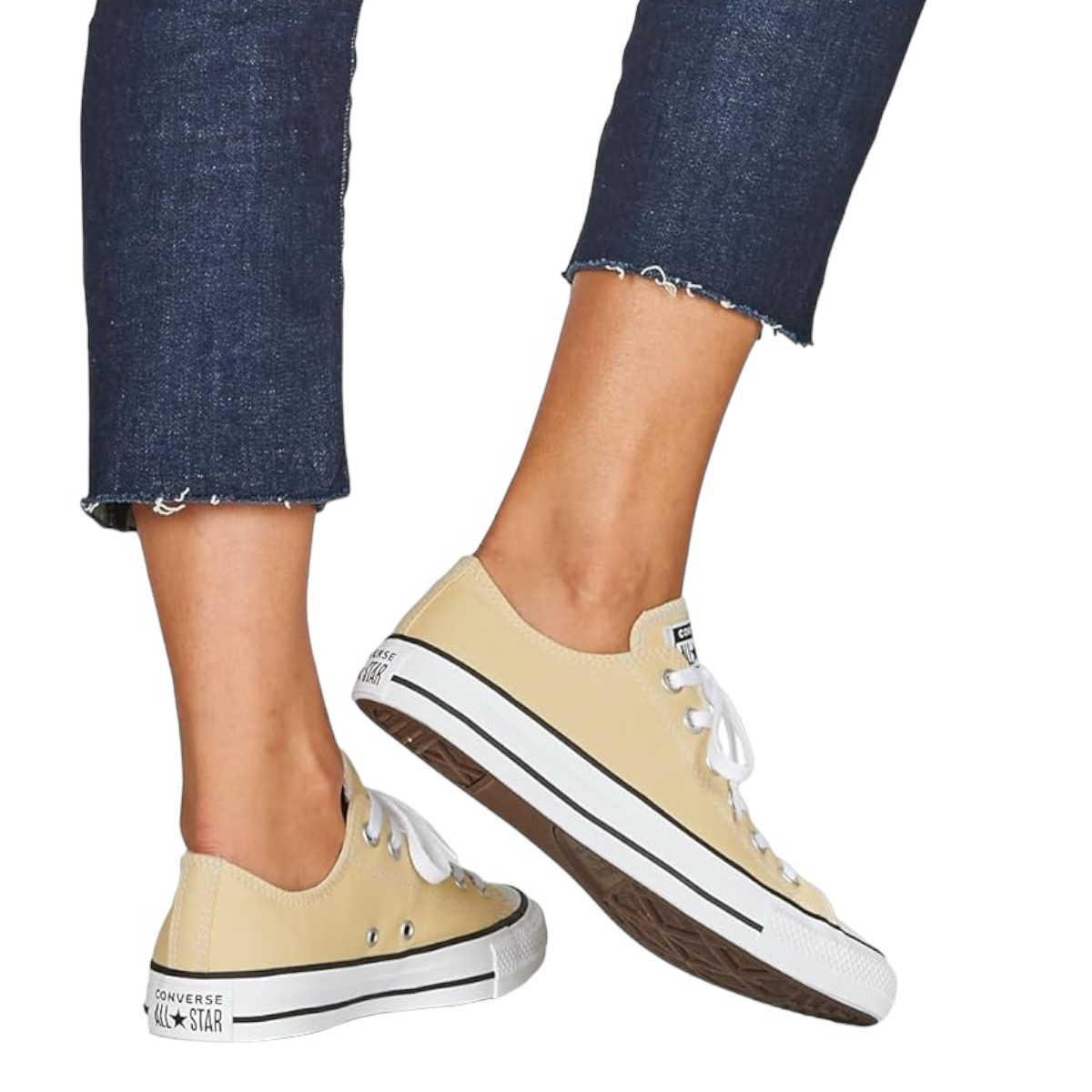 Tenis Converse Ctas Ox Color Amarillo 4560 Unisex De Choclo