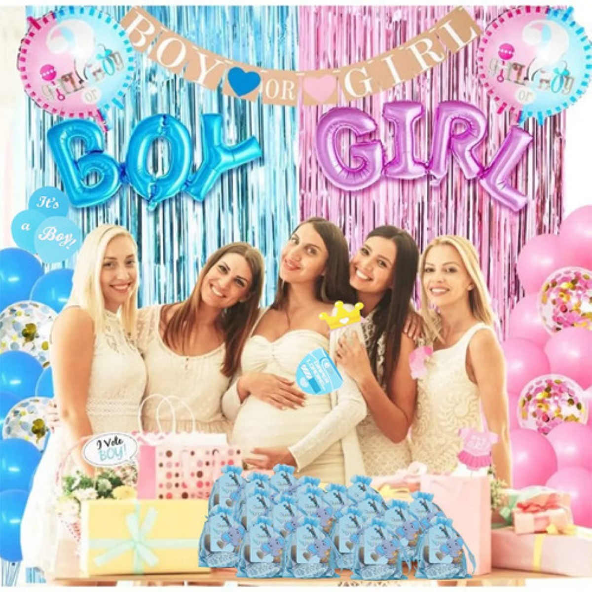 30llaveros De Elefante Regalo Para Decoración De Baby Shower AZUL