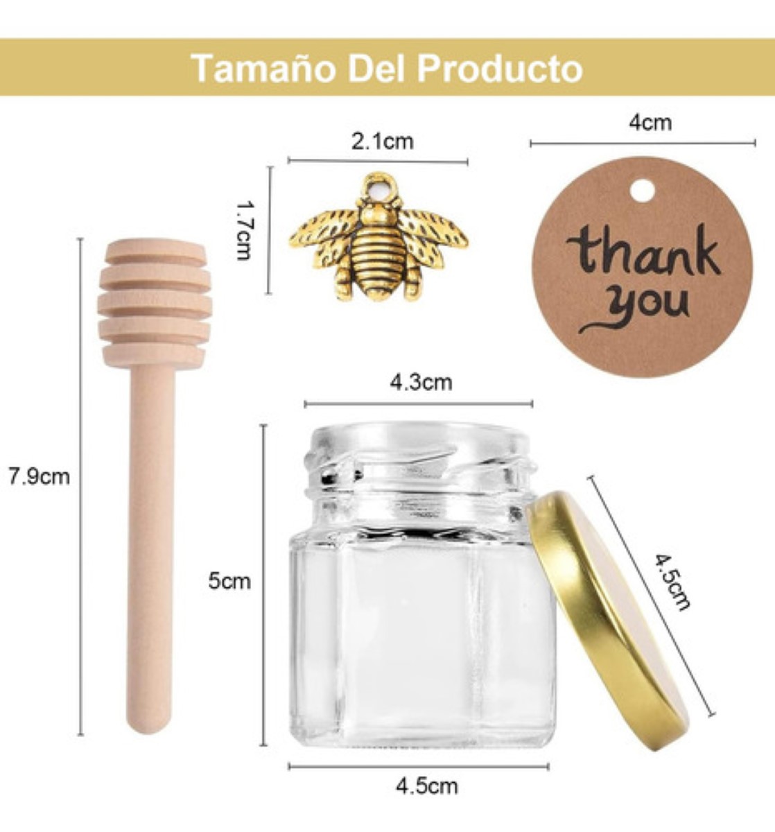 Frasco De Vidrio 1.5 Oz 45 Ml 20 Pz Recuerdos Dulceros TRANSPARENTE