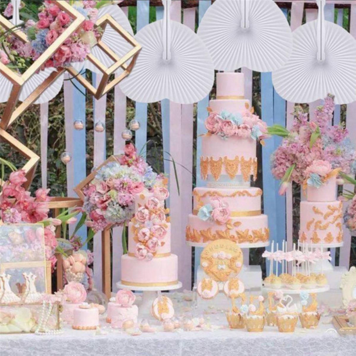24 Piezas Abanico Blanco Plastico Recuerdos Boda Adorno BALNCO