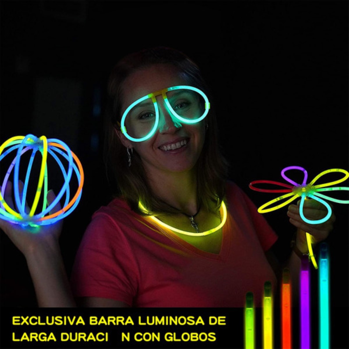 114 Pulseras Neon Cyalume Luminosas Glow Batucadas Fiestas 