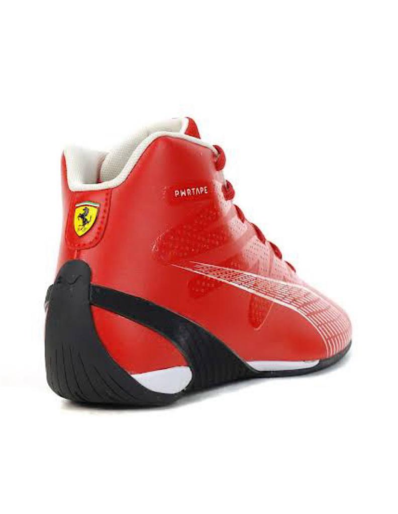TENIS PUMA CARBON CAT MID SCUDERIA FERRARI ROJO CON BLANCO