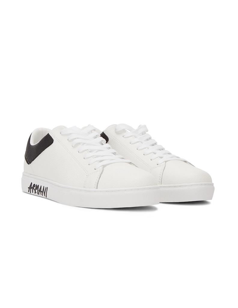 TENIS ARMANI EXCHANGE BLANCO CON NEGRO PARA HOMBRE.