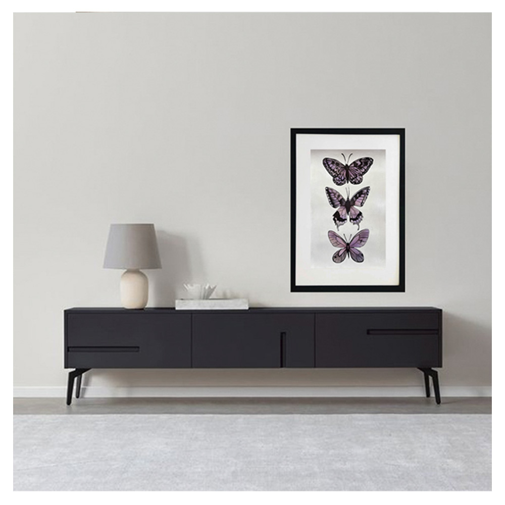 Cuadro decorativo de mariposas pintado totalmente a mano técnica acrílico