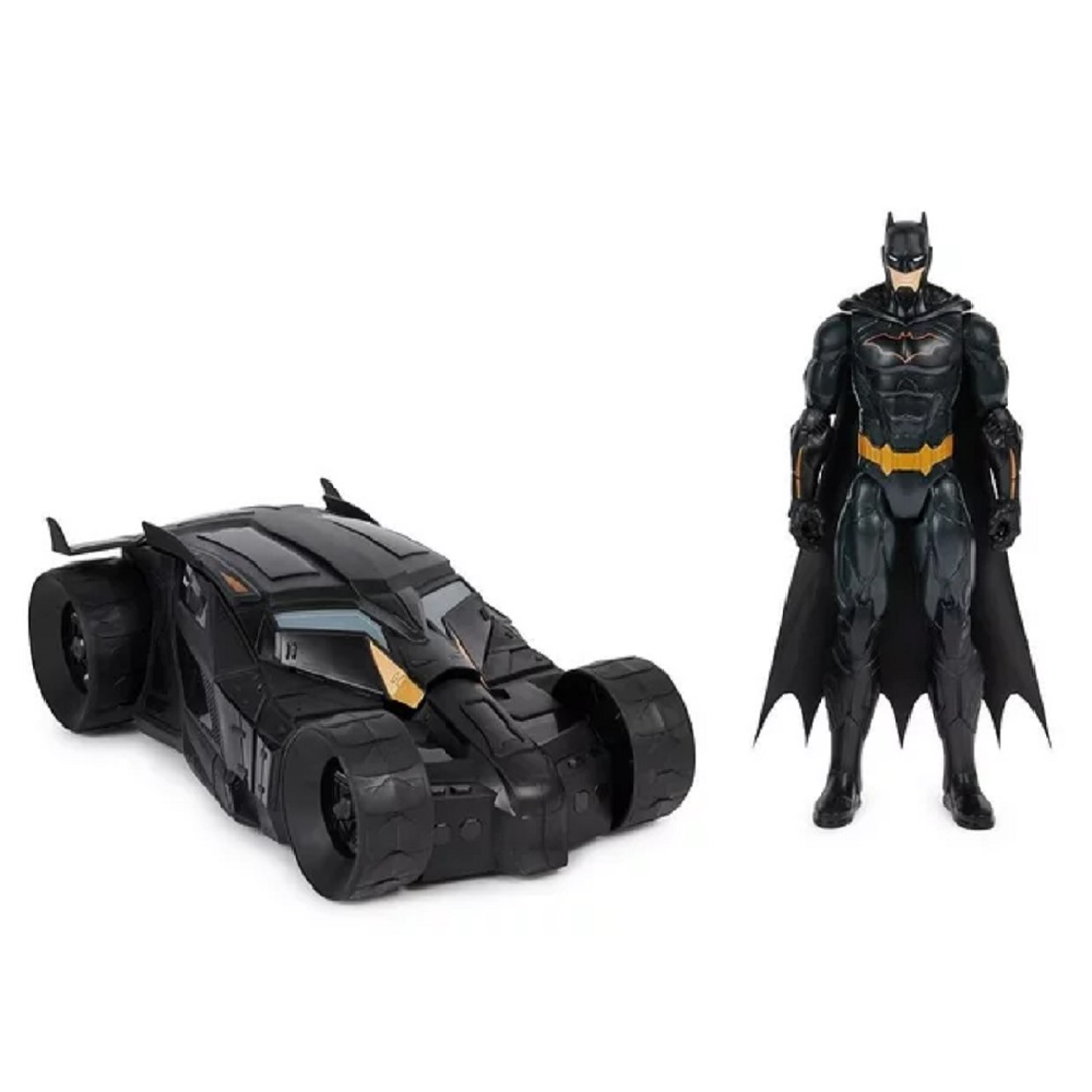 Figura De Acción Spin Master Batman + Batmobile 