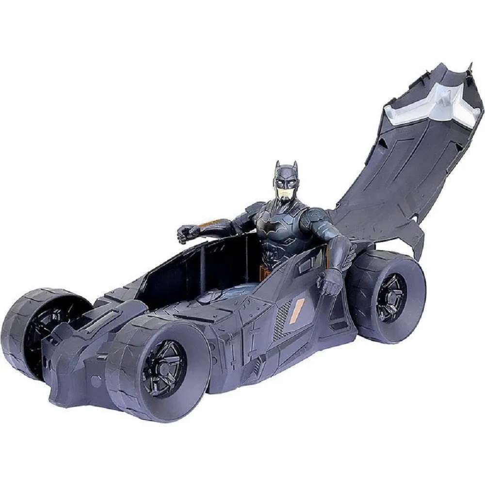Figura De Acción Spin Master Batman + Batmobile 