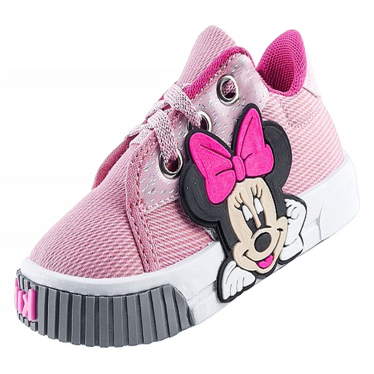 Tenis Niña Mimi Ratoncita Casual Rosa Lona Cómodo 632-rm...