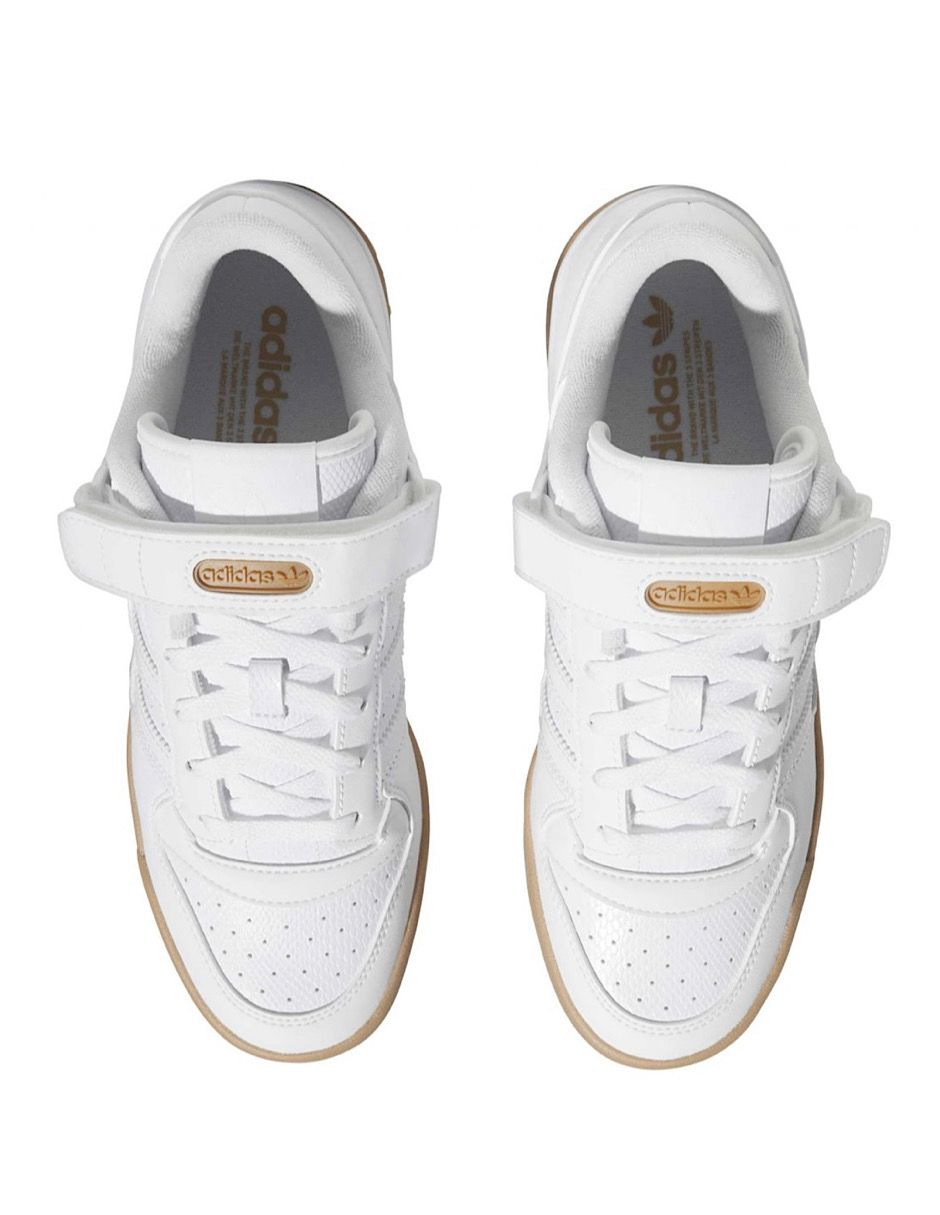 TENIS ADIDAS FORUM LOW BLANCO CON SUELA DE GOMA