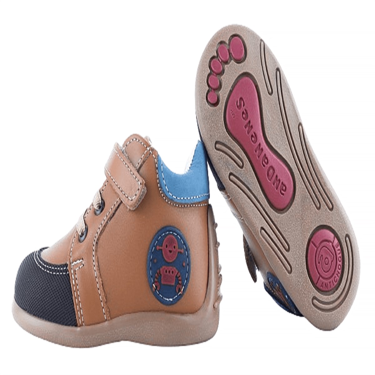 Zapato Niño Bebé Andanenes Arco Soporte 100% Piel 6445-ma