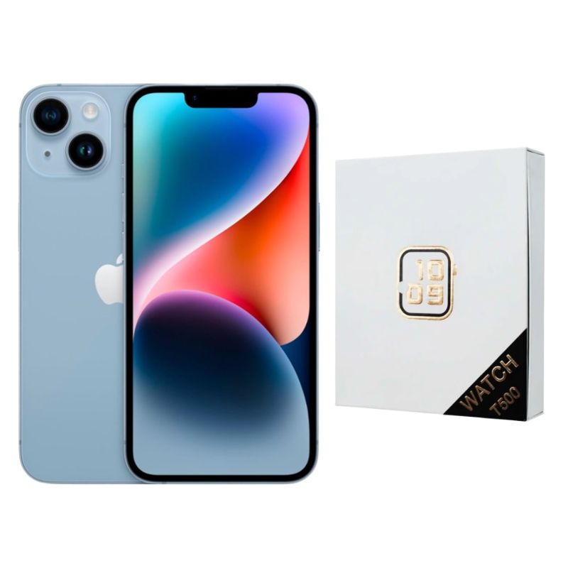 iPhone 14 128GB Azul Reacondicionado Grado A + Reloj Genérico