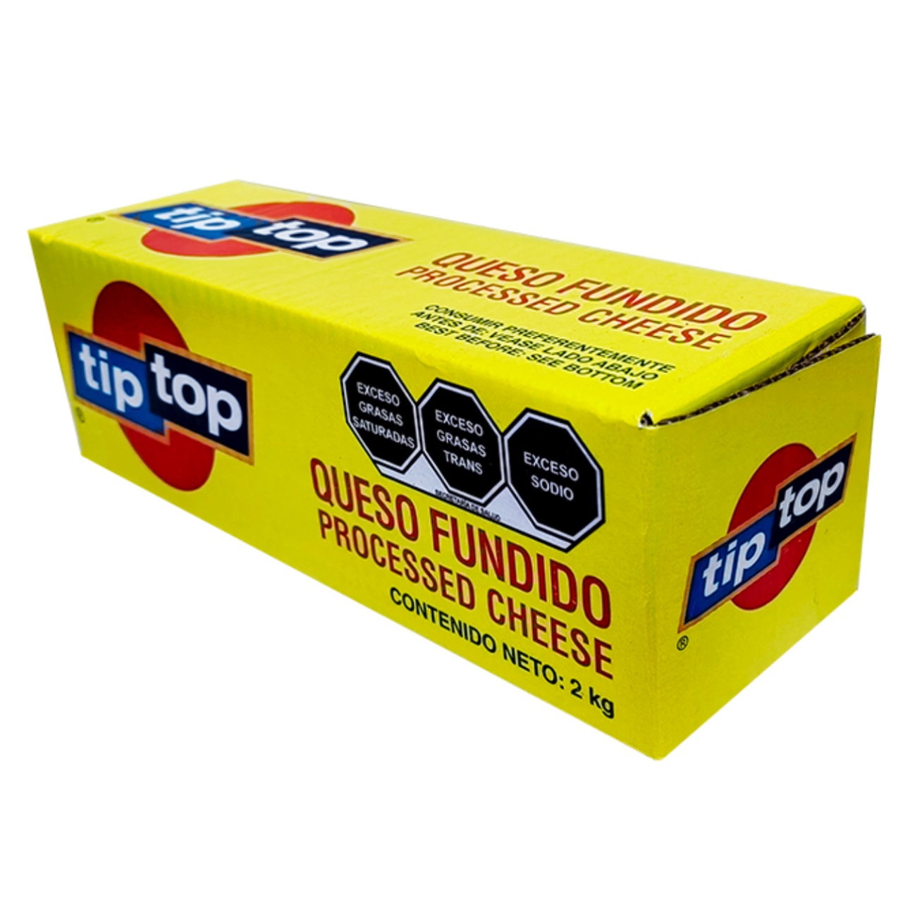 Barra De Queso Fundido Tip Top 2 Kg Importado De Holanda