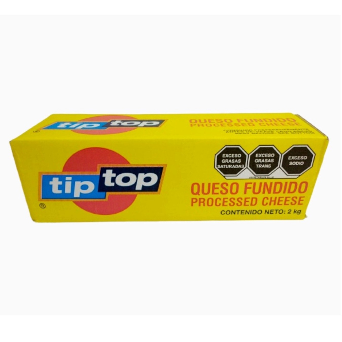 Barra De Queso Fundido Tip Top 2 Kg Importado De Holanda