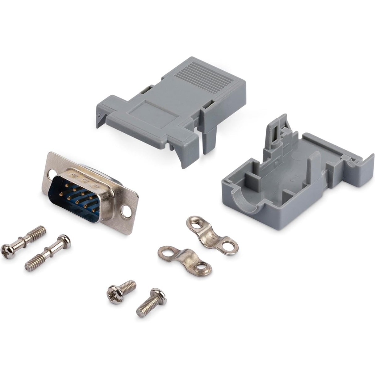 Conector D-Sub DB9 Serial Macho StarTech Ensamblado con Carcasa Plástica