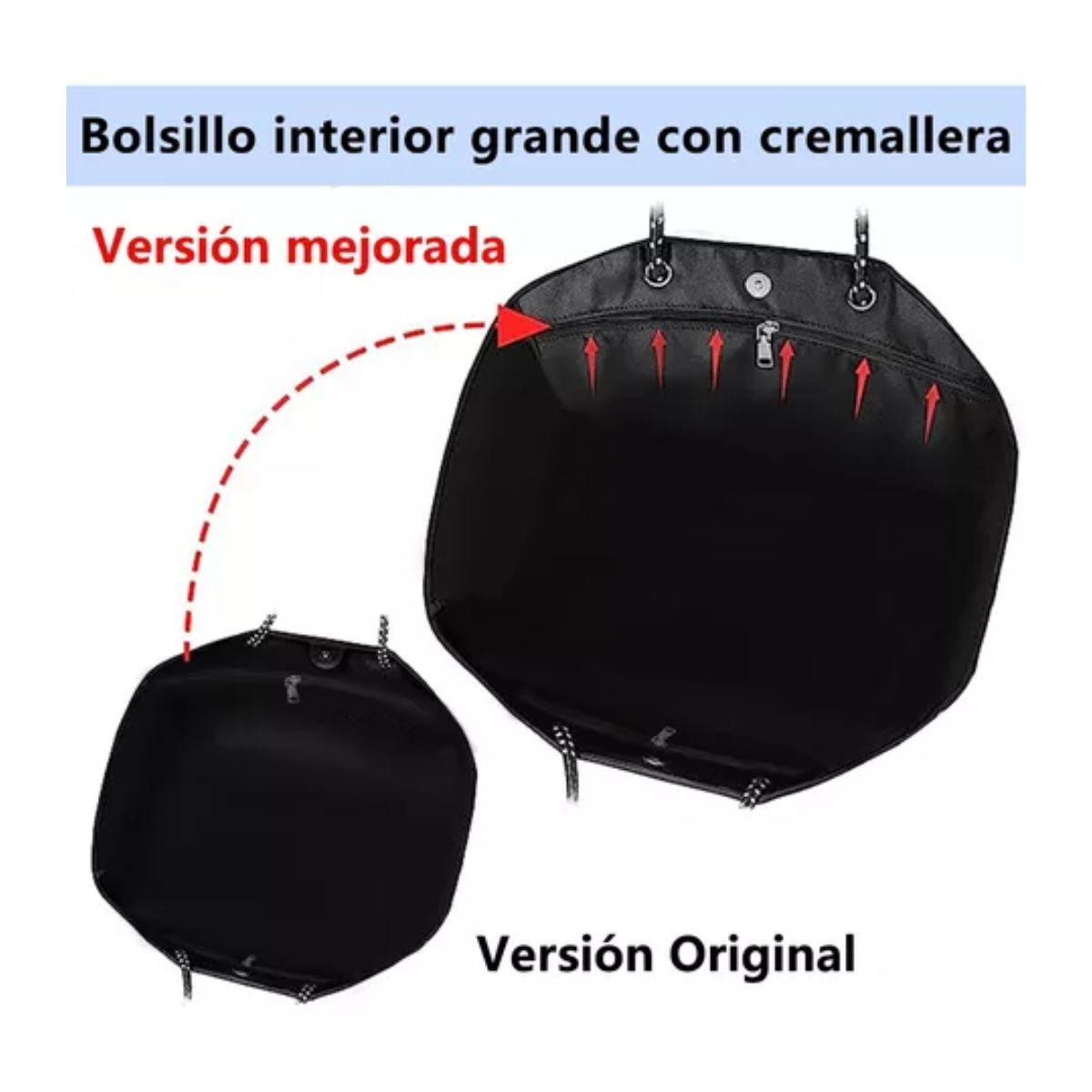 Bolsa De Lona De Gran Capacidad Urban Fashion negro