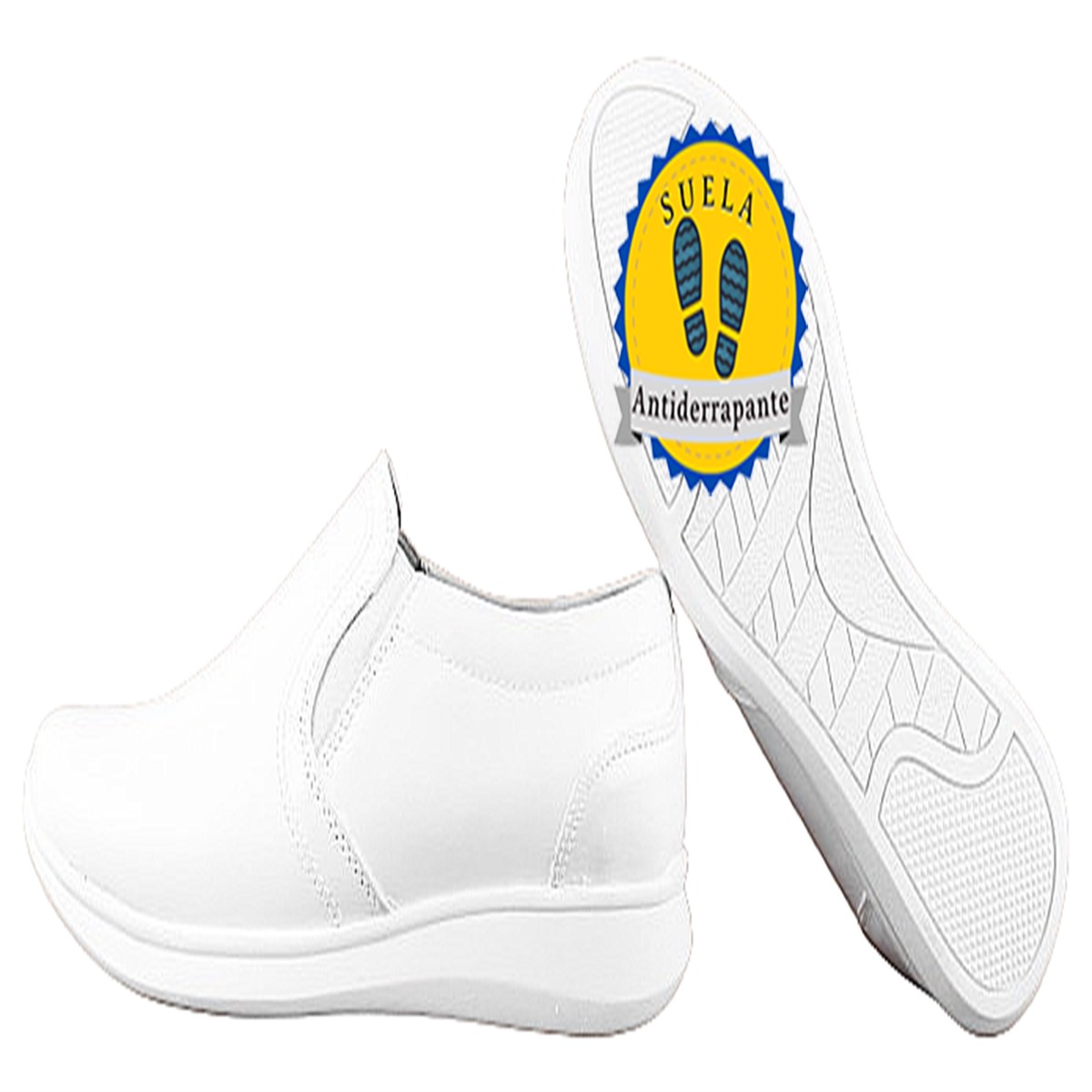 Zapatos Mujer Doctora Médico Enfermera 100% Piel 2014-b.