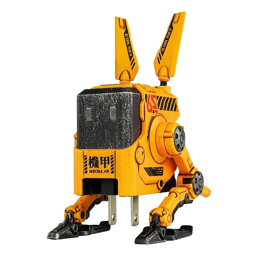 Estación De Carga Rápida Alpha 65 Con 3 Puertos Color Amarillo