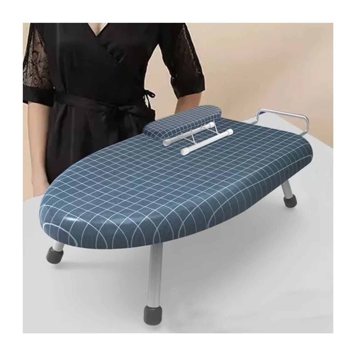 Tabla De Planchar Plegable Sobremesa azul