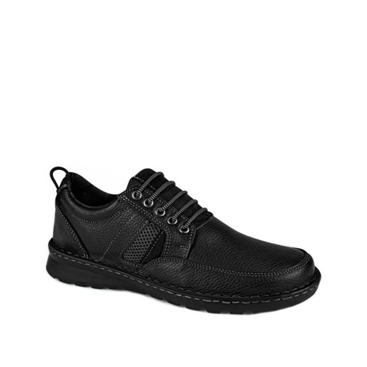 Zapatos de piel Nebel Walk color negro, cosidos a mano, mod. 1095260