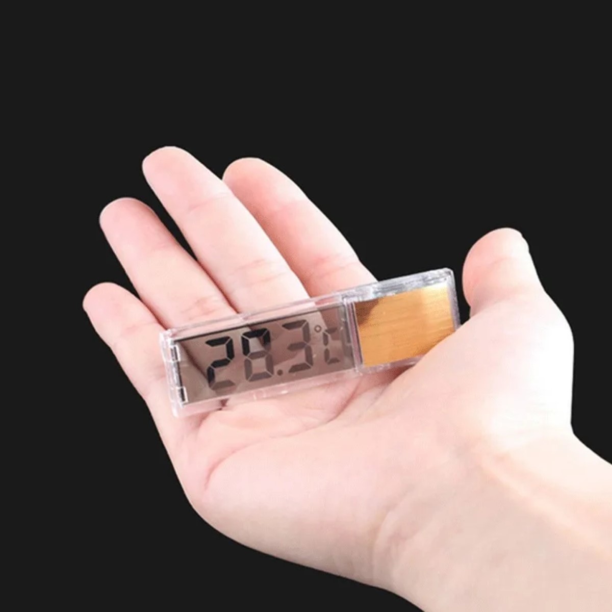 Termómetro medidor electrónico temperatura agua acuario 3D Digital accesorios dorado salado dulce