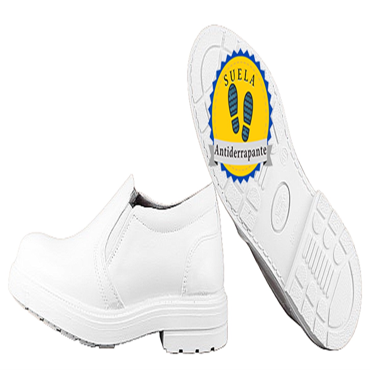 Zapato Médico Enfermero Clínico Doctor Chef 100% Piel 5008-b.