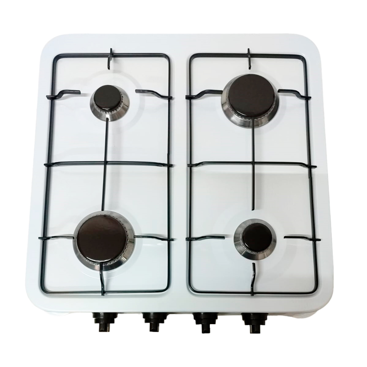 Parrilla Estufa Mesa Gas 4 quemadores Acero Blnaca Shorbull.