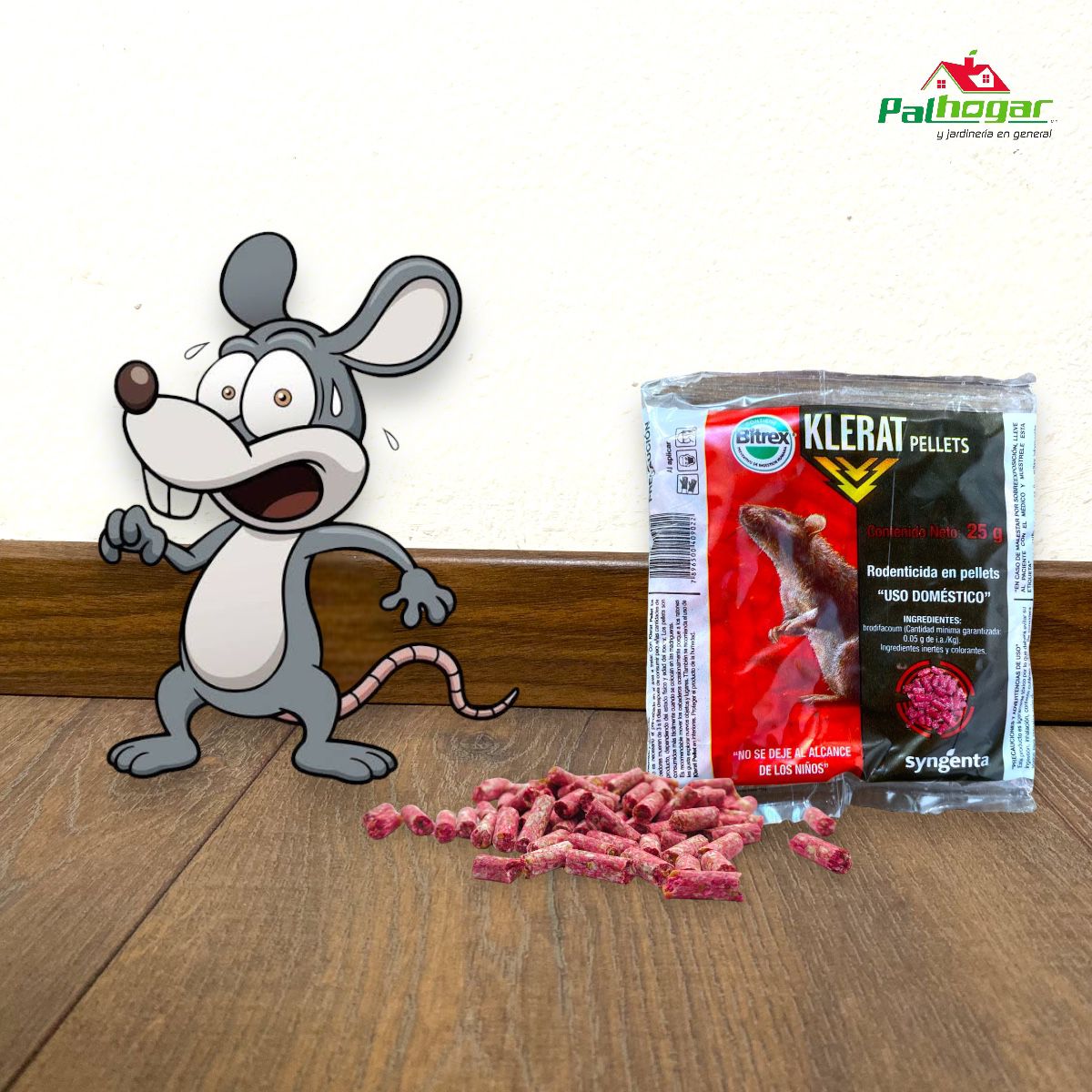 Veneno Para Ratas Seca Ratas Rodenticida Mata Roedores 3 Pzs