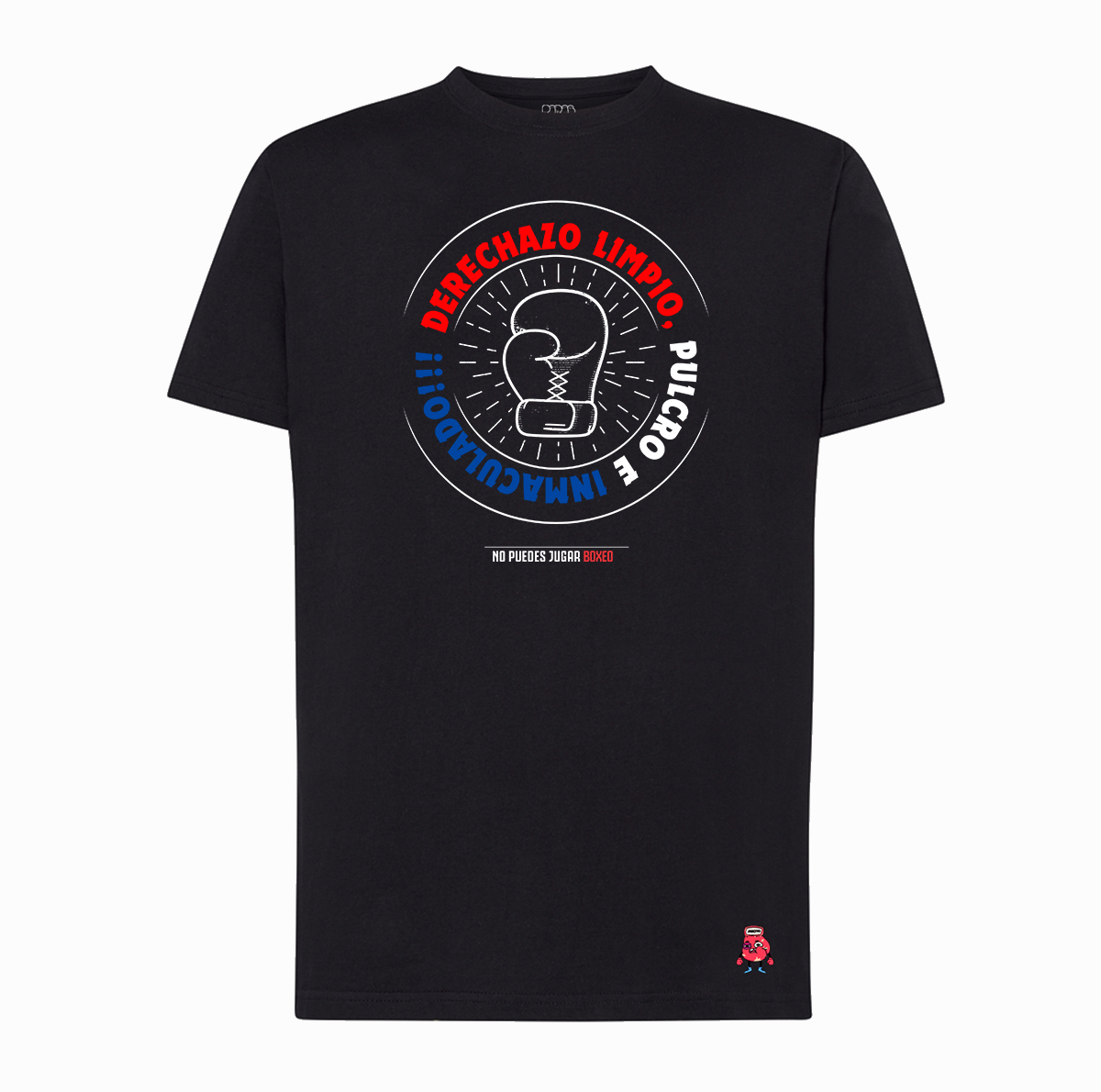 PLAYERA DERECHAZO LIMPIO NO PUEDES JUGAR BOXEO HOMBRE
