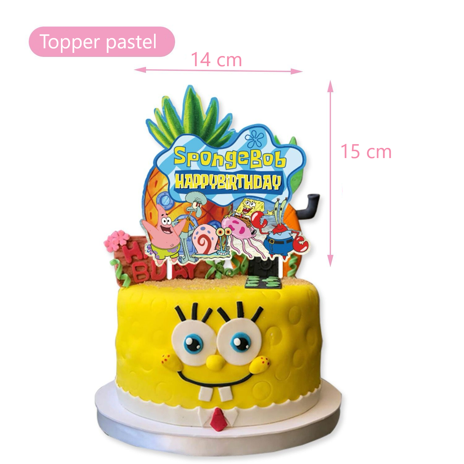 Kit De Decoración Para Cumpleaños 73 Pcs Sponge Bob Fiesta