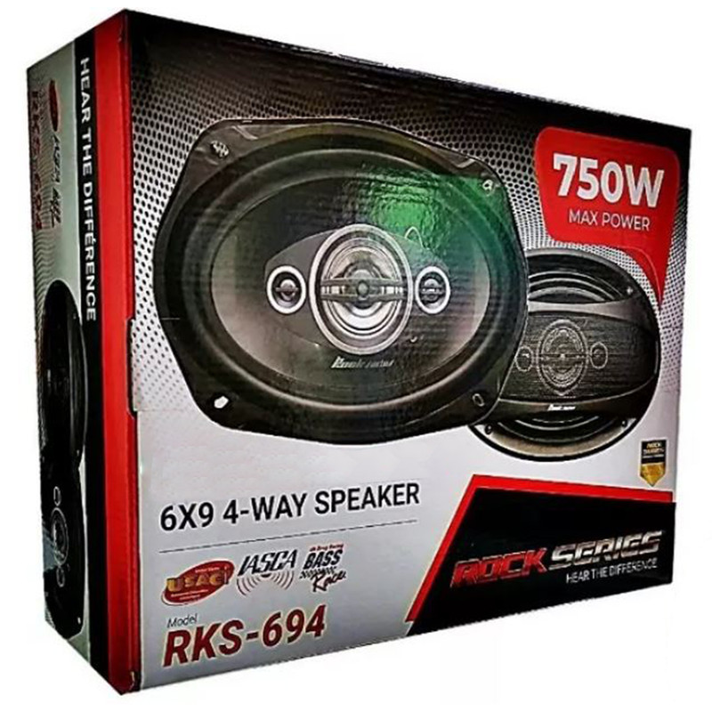 Bocinas 6x9" Rock Series RKS-694  4Vias 60W RMS/240W.