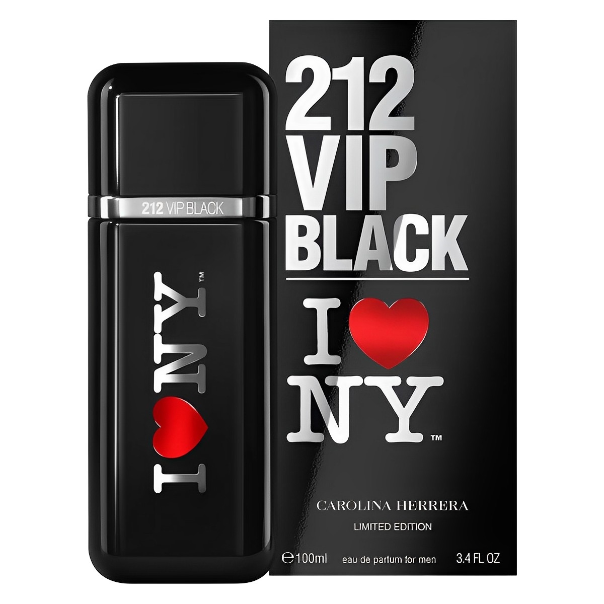 212 VIP BLACK I LOVE NY EDP 100ML CAROLINA HERRERA PERFUME PARA CABALLERO