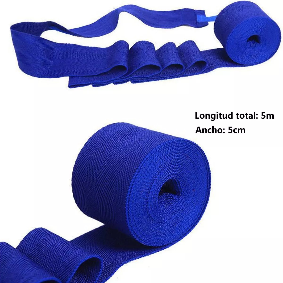 Venda Cinturón De Boxeo Autoadhesivo De 5m Azul