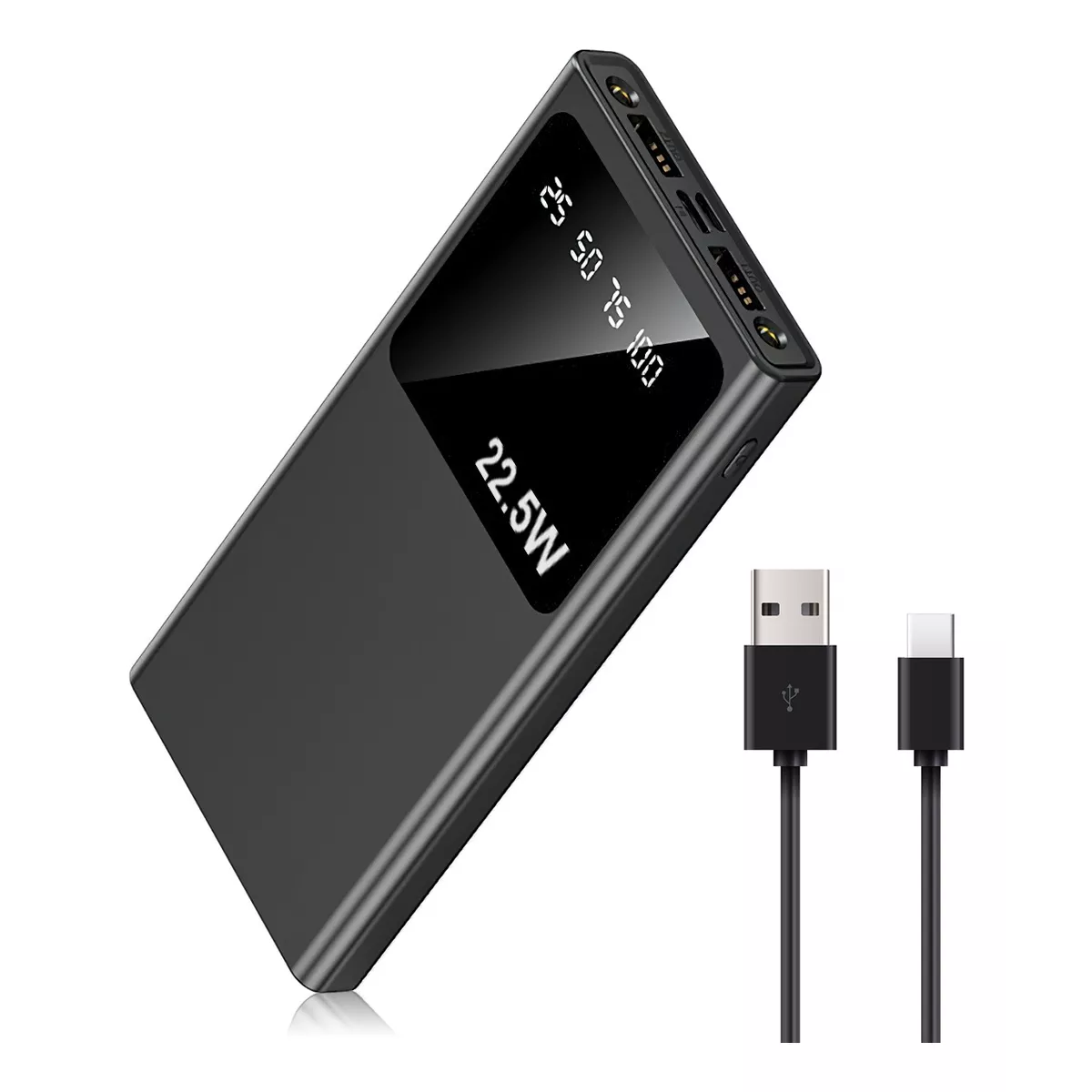 Power Bank Pila Bateria Portatil Carga Rápida 30000mah 66w Negro
