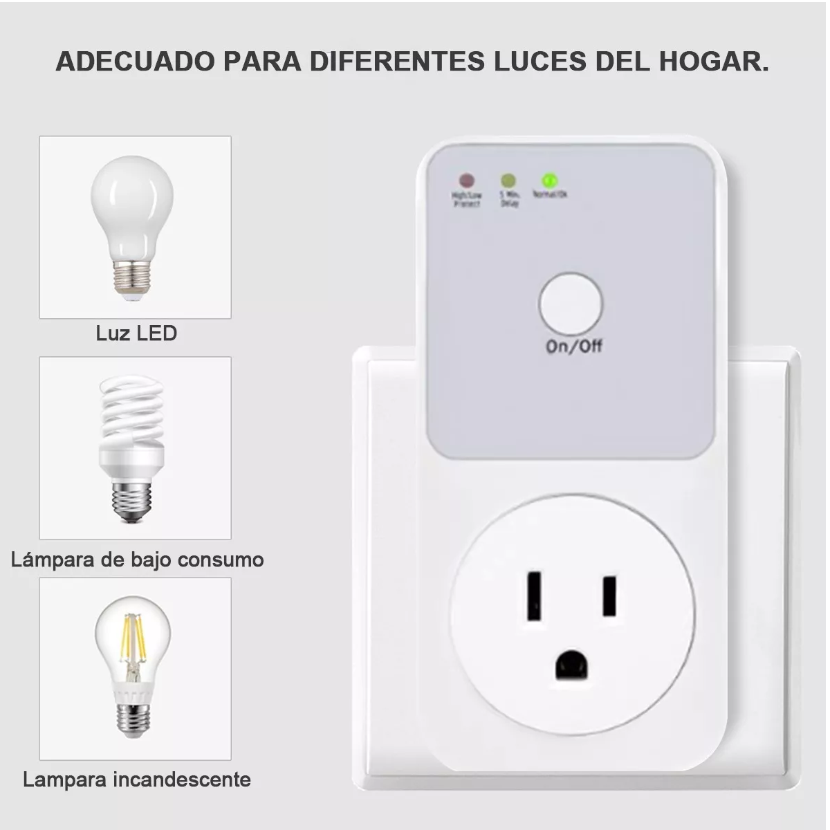 Protector Voltaje Refrigerador Lavadora Electrodomésticos