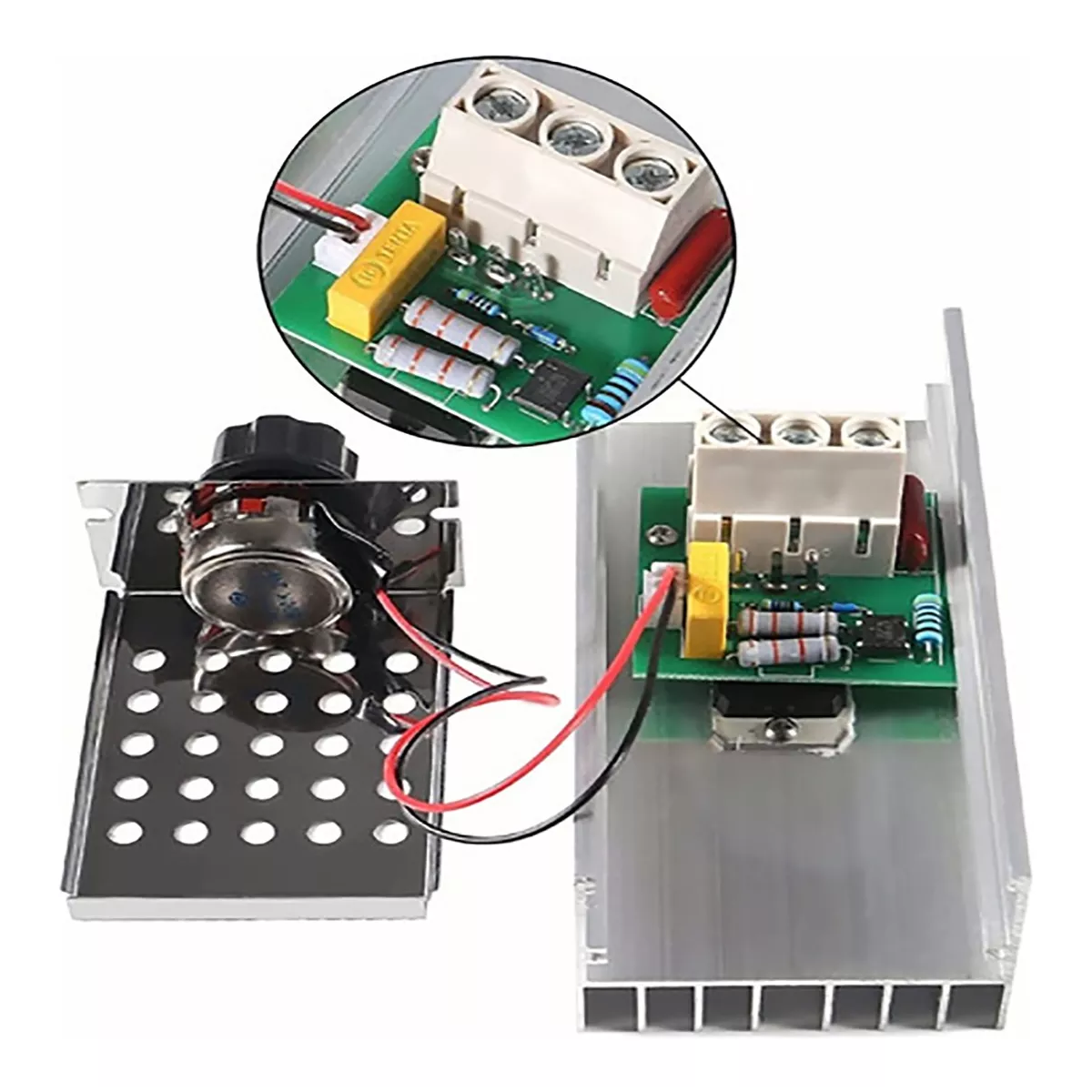 Dimmer Regulador De Voltaje 10000w Con Carcasa 110v/220 Vac