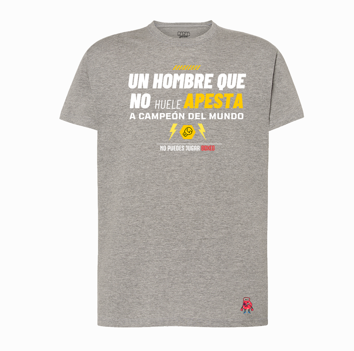 PLAYERA NO PUEDES JUGAR  BOXEO  UN HOMBRE