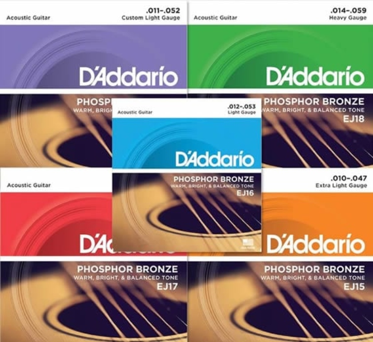Cuerdas Para Guitarra Acústica Phosphor Bronze D'Addario 10-47 EJ15