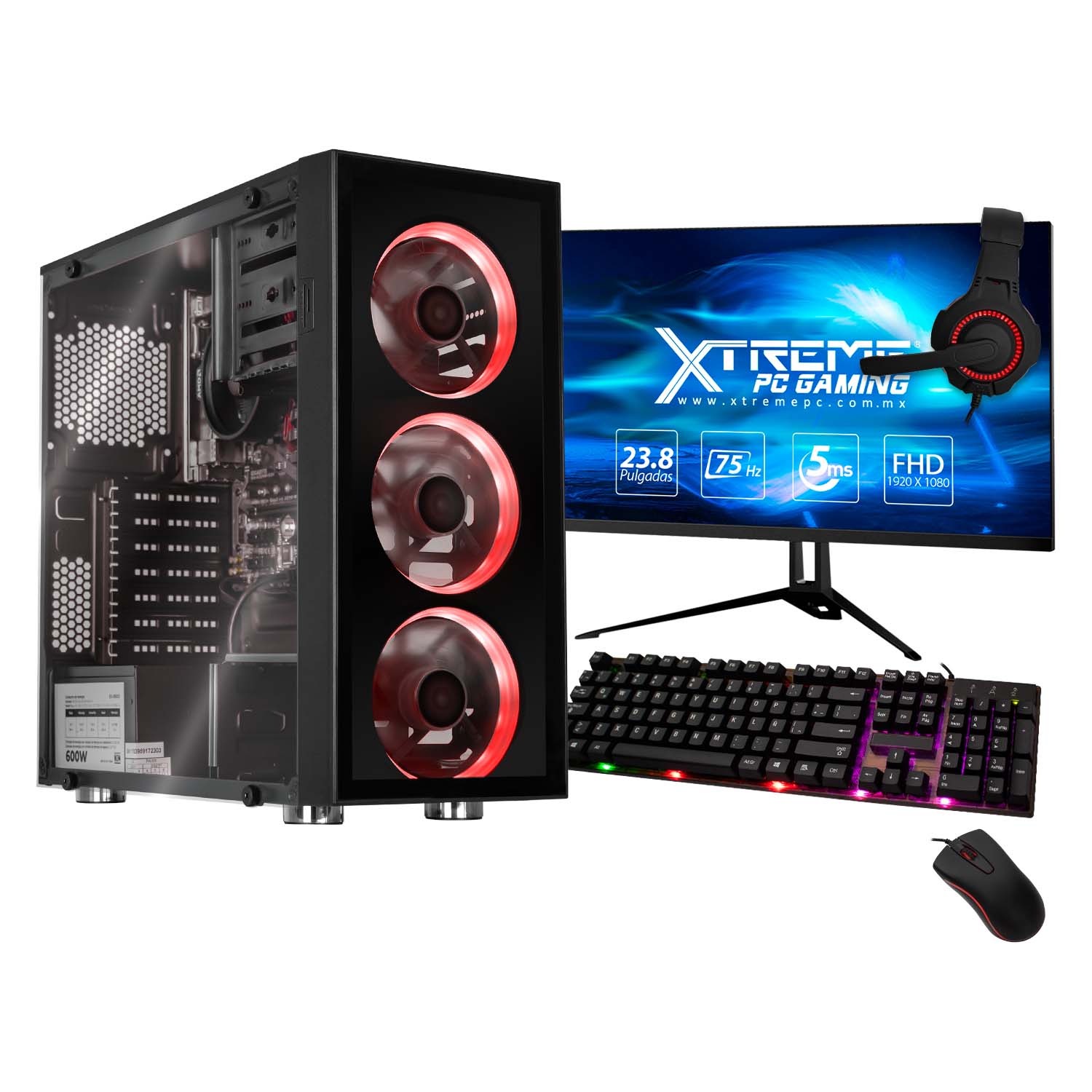 Xtreme PC Gamer AMD Radeon Vega Renoir Ryzen 5 4600G 8GB SSD Monitor 23.8 WIFI 