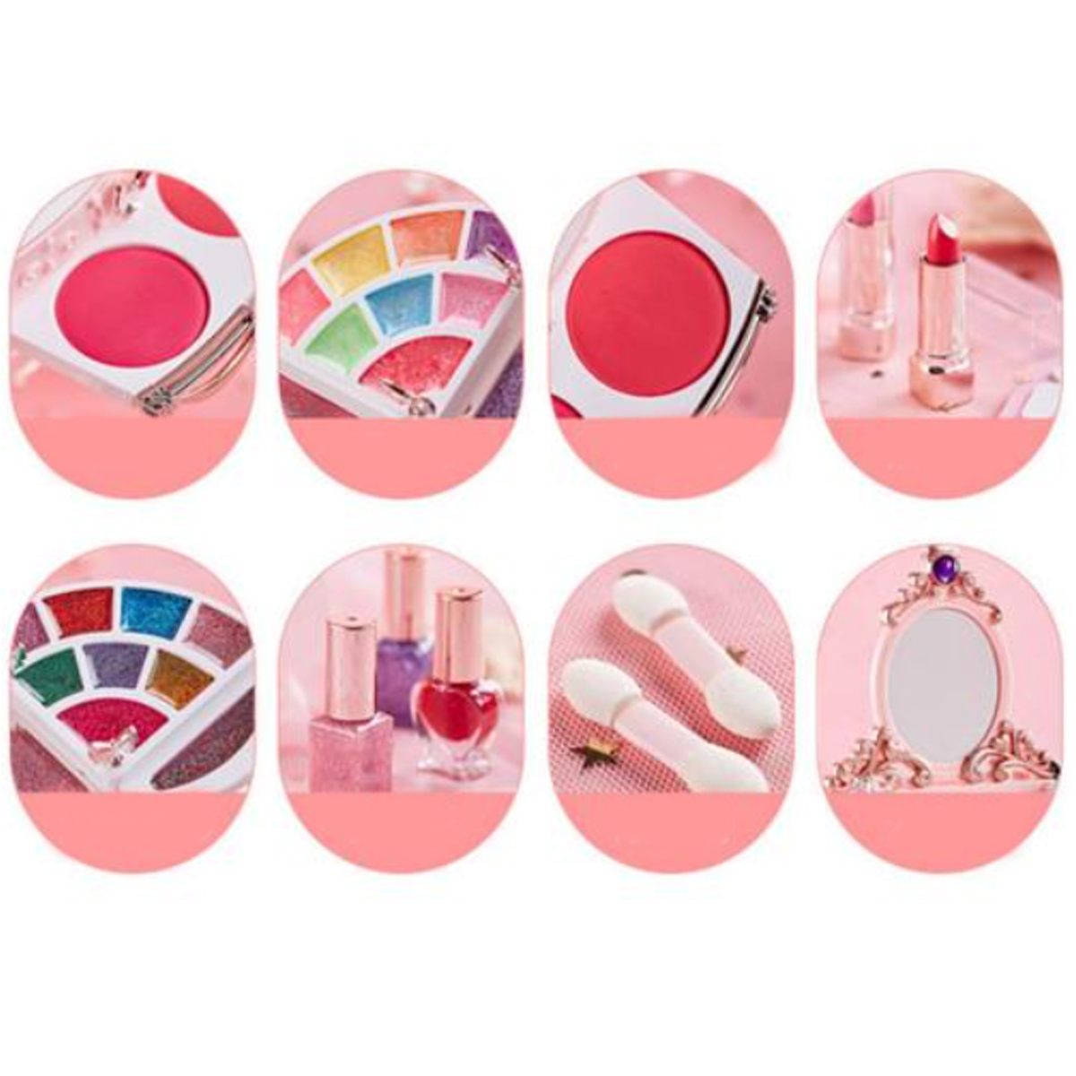 Tocador de Juguete para Niñas con Maquillaje y Luces Led