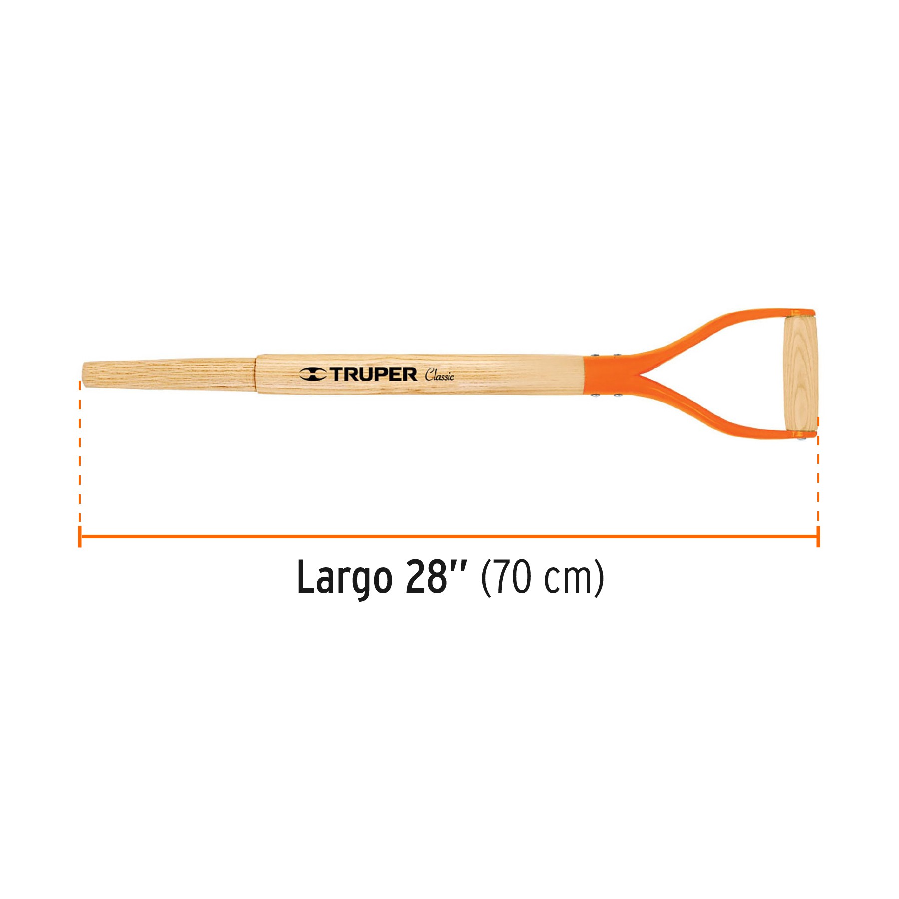 MANGO DE REPOSICIÓN PARA PALA CLASSIC, PUÑO "Y", 27" TRUPER 15900