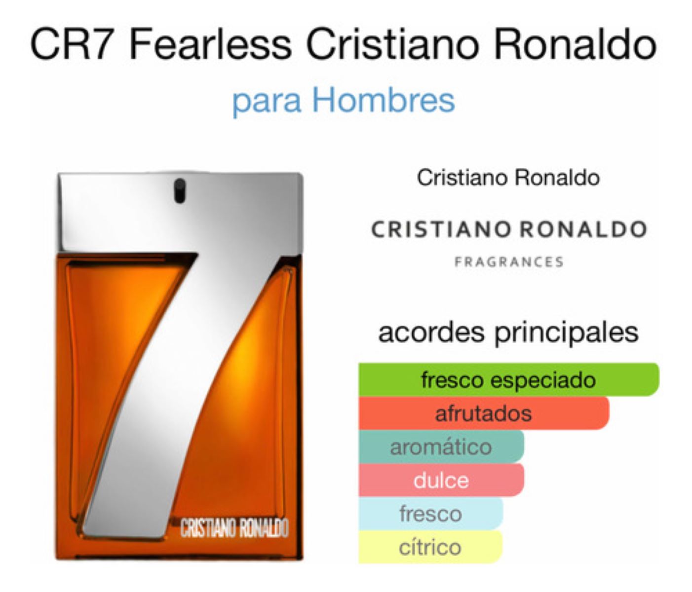 Perfume para Caballero Cristiano Ronaldo Fearless 100 ml