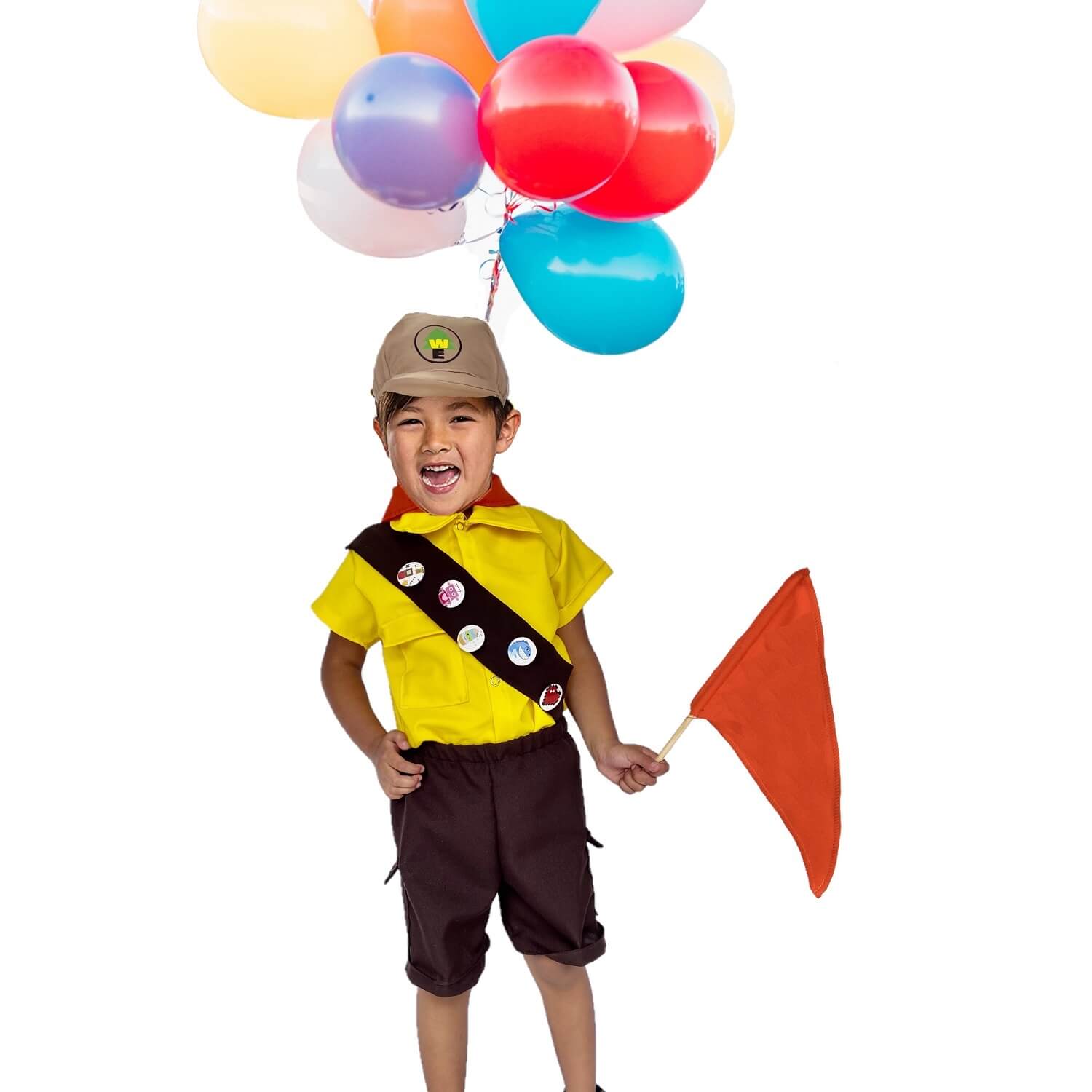 Disfraz Explorador Russell con Insignias - Disfraces para Niñas, Niños UP Rosell