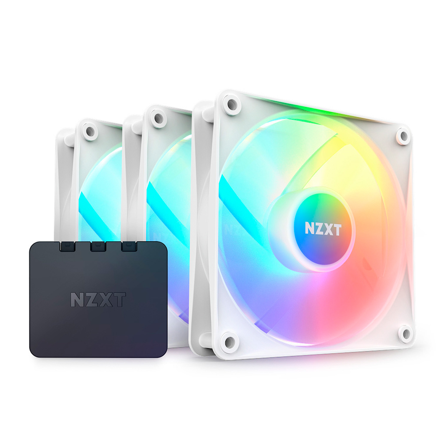 Ventilador Nzxt F120 Rgb Core Triple Pack Blanco 3X120mm.