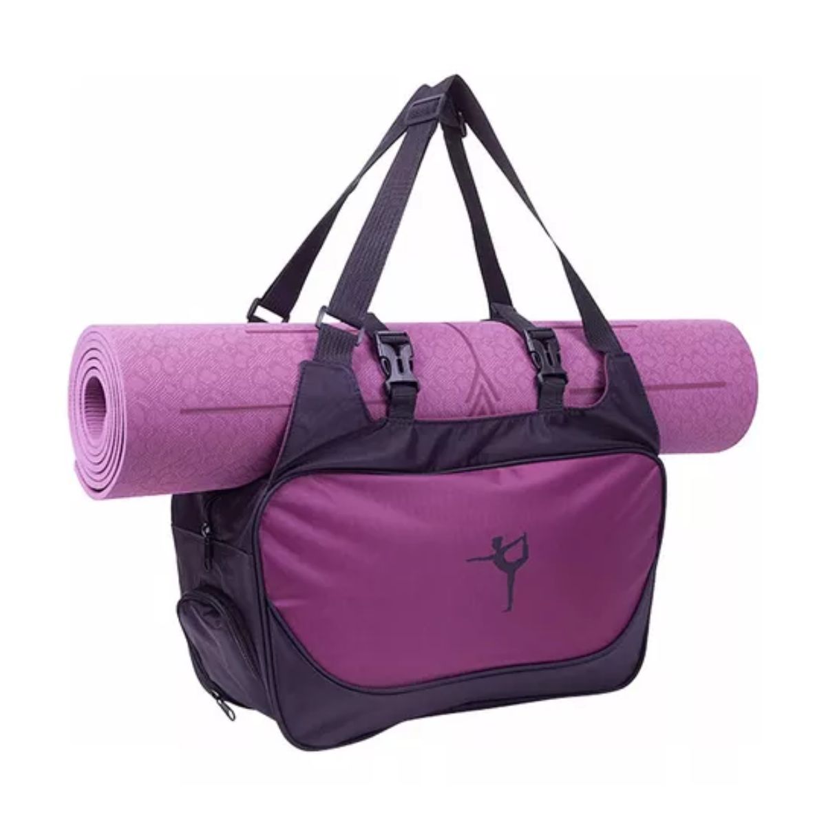 Maleta Deportiva Bolsa De Gym Viaje Mochila Fitness Yoga Bag morado