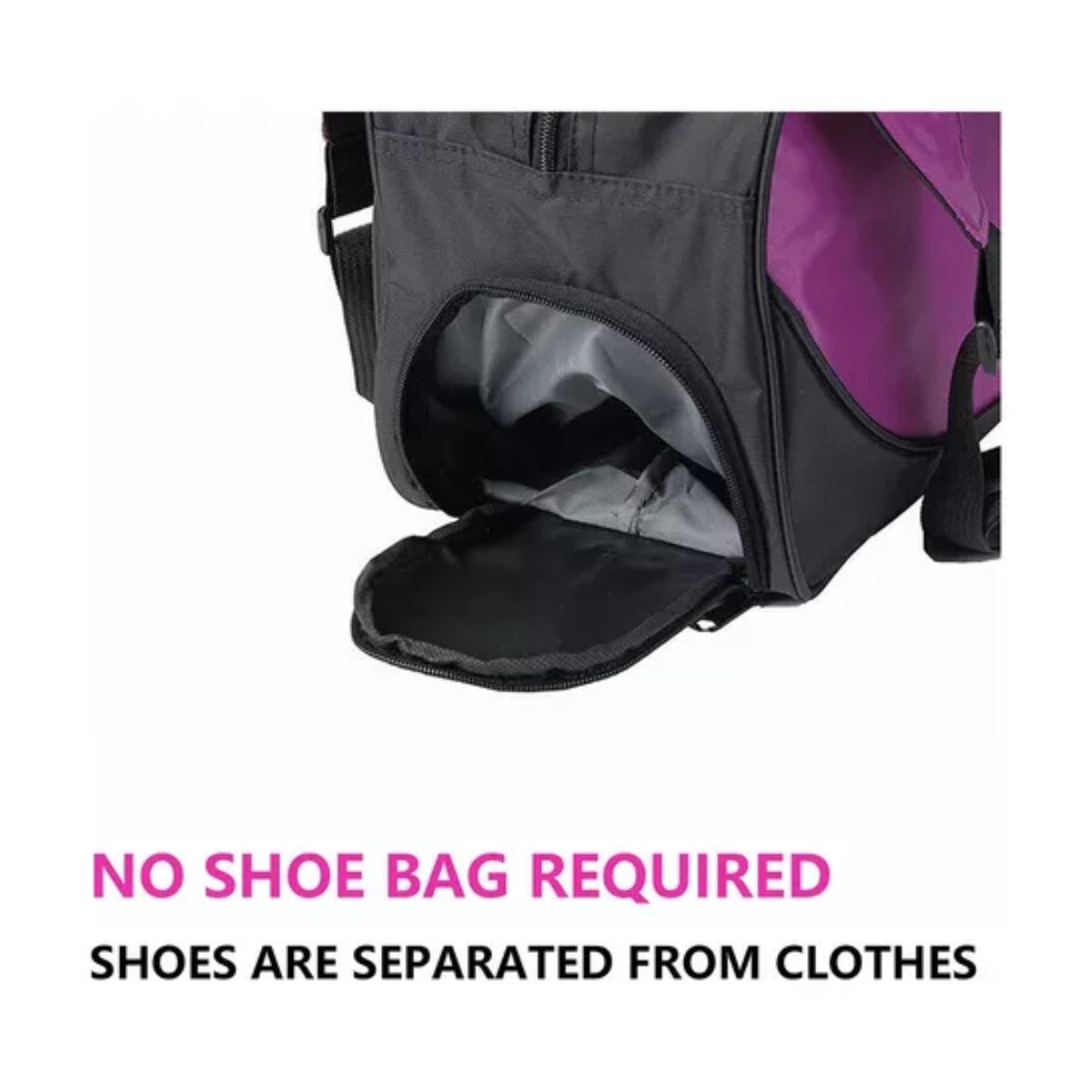 Maleta Deportiva Bolsa De Gym Viaje Mochila Fitness Yoga Bag morado